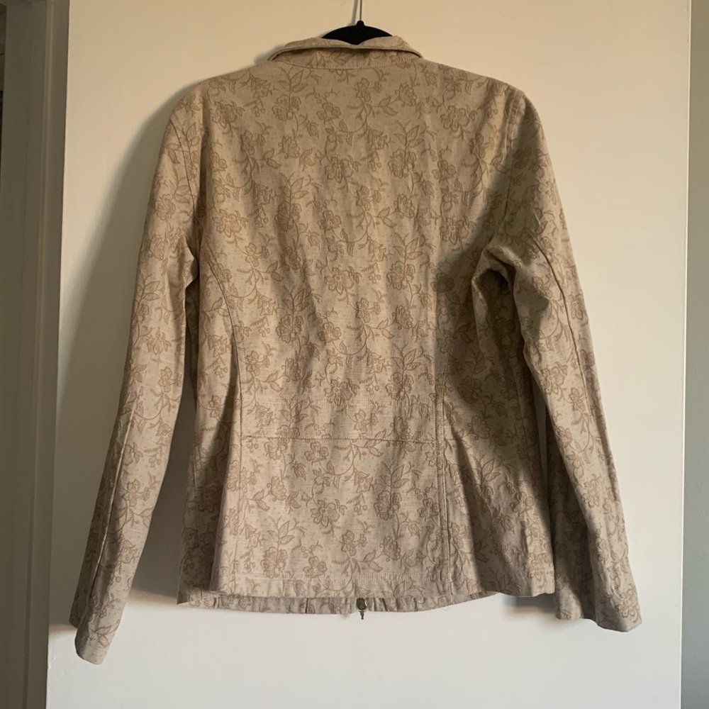 St. John Sport Floral Embroidered Zip-Up Jacket - Picture 3 of 10